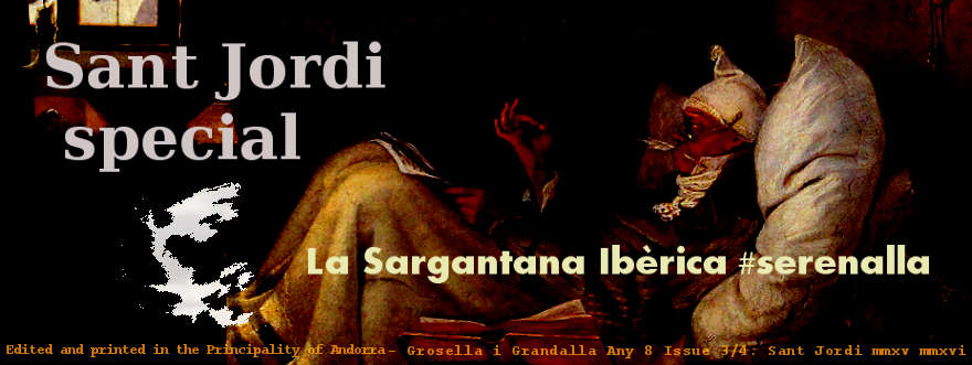 La Sargantana Iberica Sant Jordi Special numero 3/4 de cada any. Poesia, manualitats, amor i molt més.